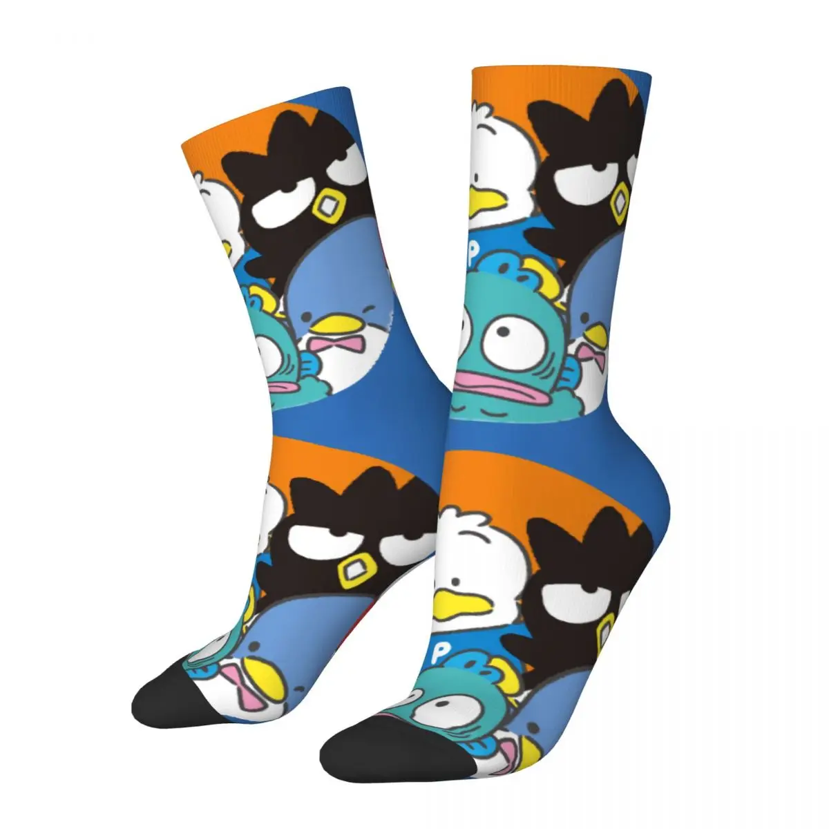 Vintage Cool Penguin Men's compression Socks Unisex Sanrio BADTZ-MARU Harajuku Pattern Printed Novelty Crew Sock