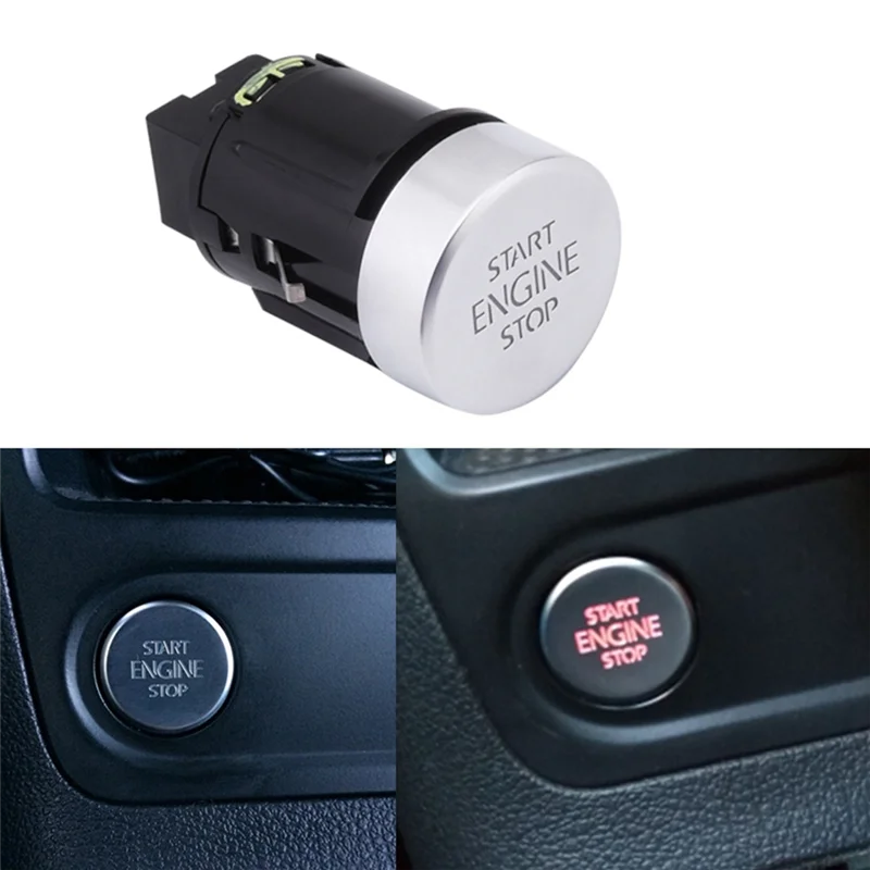 2PCS Car Engine Start Stop Button Switch for Tiguan 2008-2016 Sharan 2011-2016 7N 5N0959839 5N0 959 839