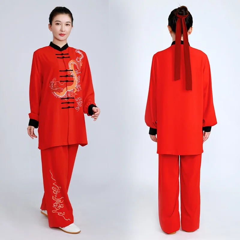 

Chinese Martial Arts Performance Tai Uniform Gong fu Wushu Suit Taiji Clothing Women's New High-End Embroidery Exercise Men's