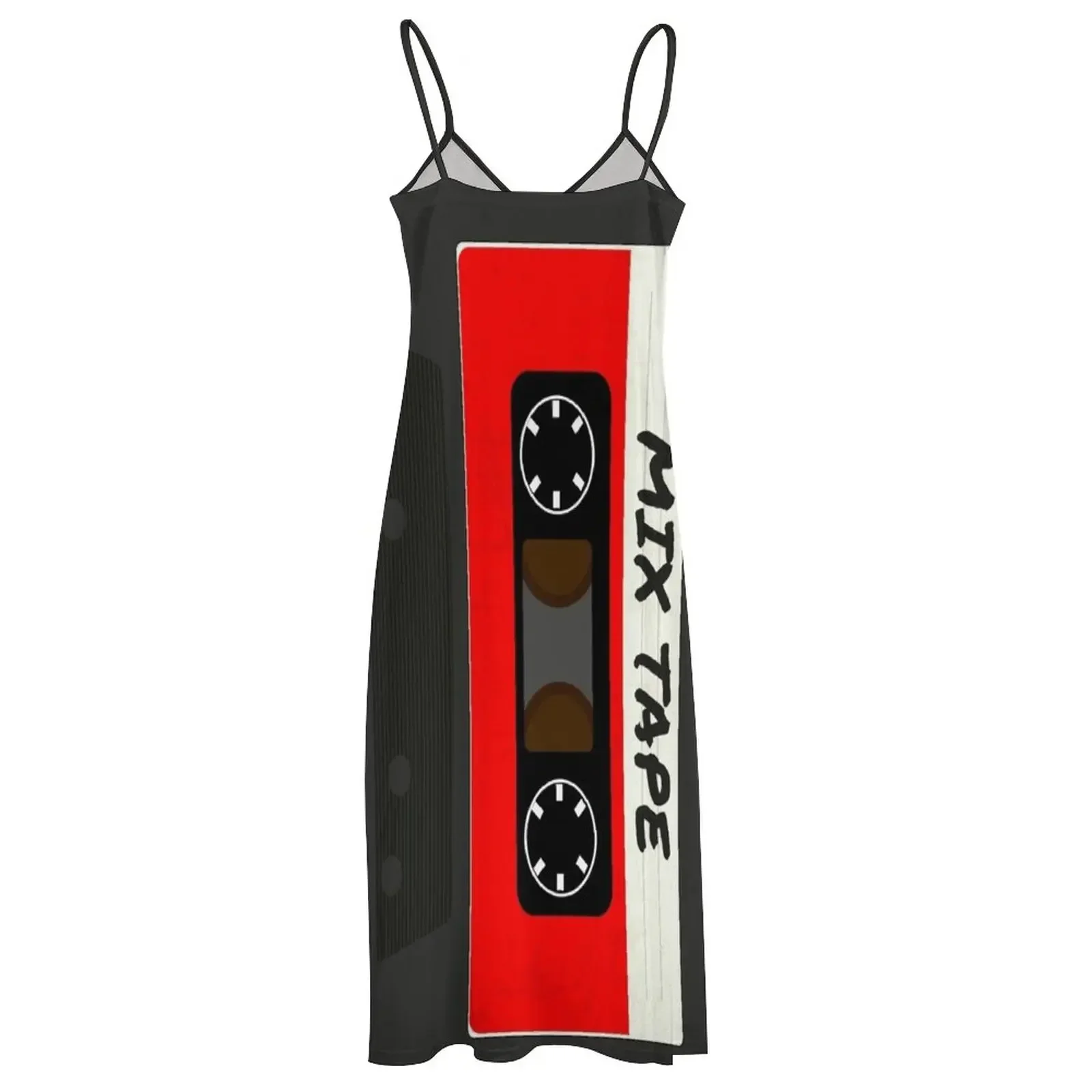 Red Mix Tape Sleeveless Dress summer women's suit elegant dresses plus sizes summer outfits for women 2024 Dress