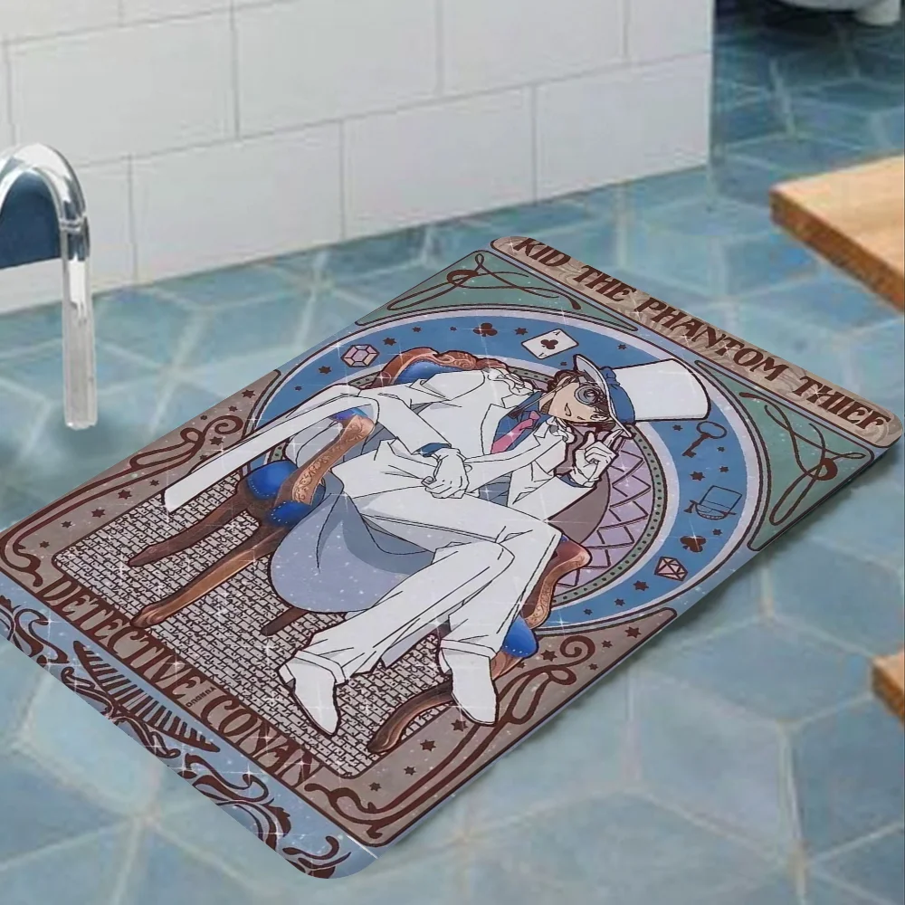 Detective Conan Floor Mat Rectangle Anti-slip Home Soft Badmat Front Door Indoor Outdoor Mat Hotel Decor Mat