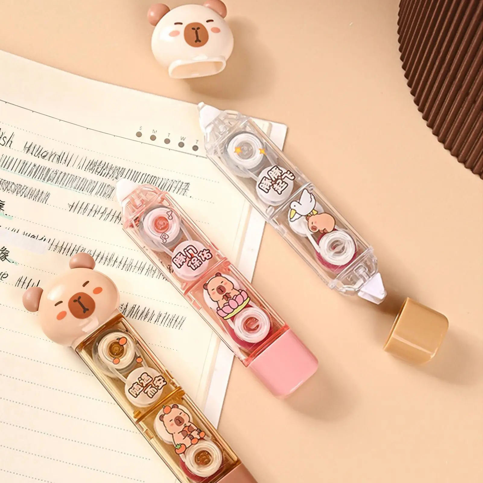 الأبيض خارج تصحيح الشريط سريعة الجافة لطيف الأبيض خارج الأسطوانة الشريط الغراء القلم لبطاقة ورق الصور مجلة فئة الفن طلاب المدارس #4