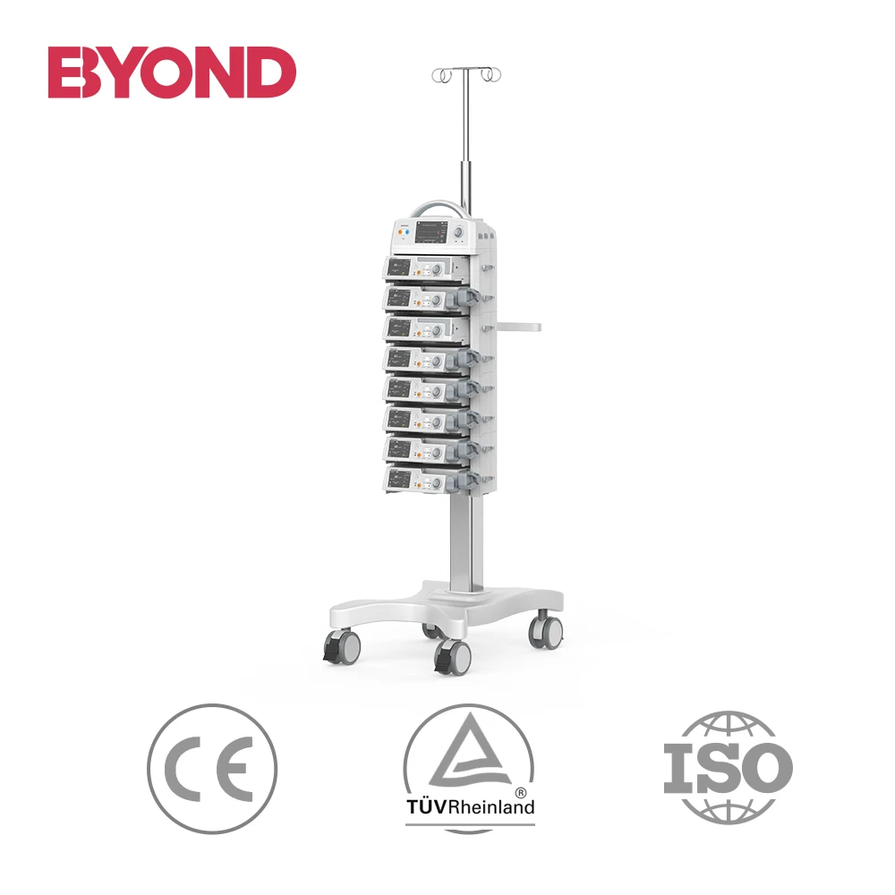 infusion dock station with capacity of 4 to 12 channel syringe infusion pumps applied in operation room