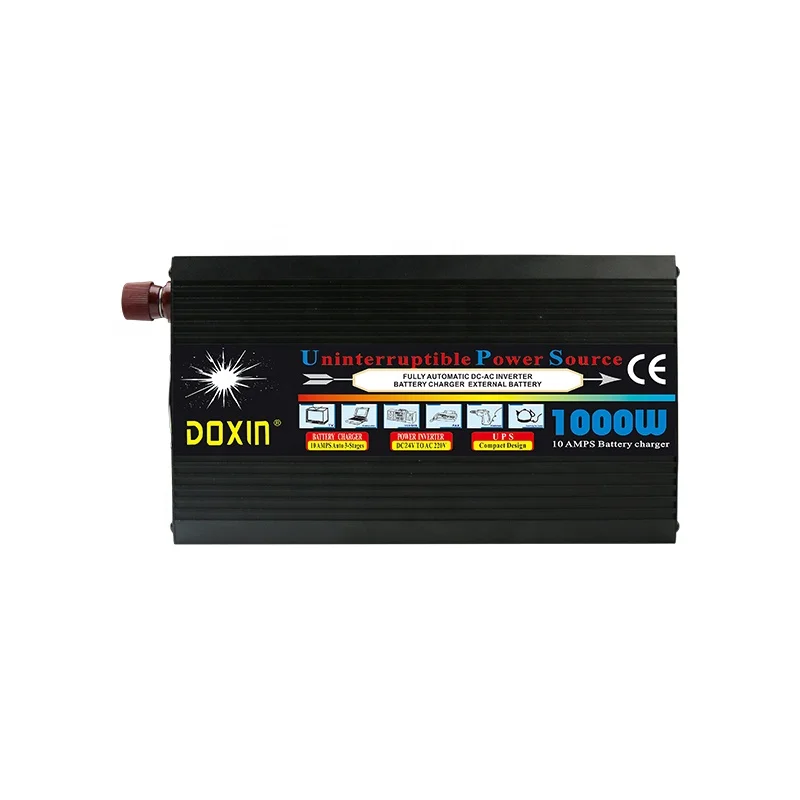 Doxin dc 12v 24v to ac 110v 220v 1000w 1200w 1500w ups power inverter with charger for Elevator