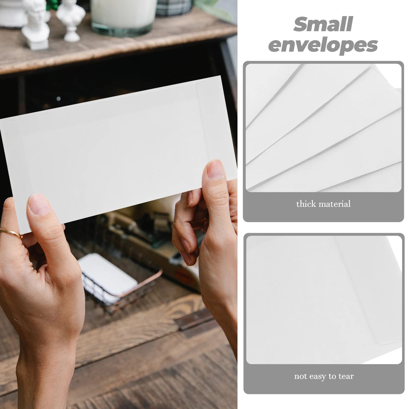 

120pcs Blank Small Paper For Cash Storage Self Sealing Budgeting Organizer Envelopes For Office Greeting Cards
