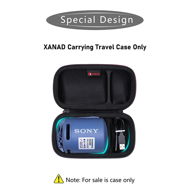 XANAD EVA Hard Case for Sony SRS XB13 Wireless Bluetooth Portable Speaker Protective Carrying Storage Bag