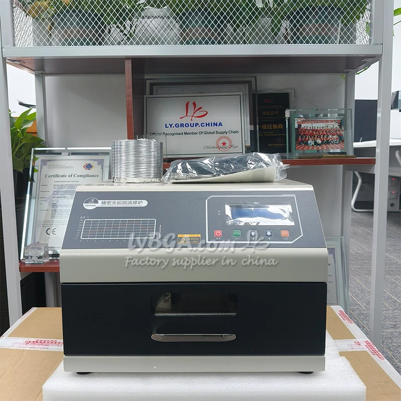 

LYBGA Spot Stock Digital Display Programmable Infrared Heater Furnace Soldering Station PCB Board SMT SMD Reflow Oven