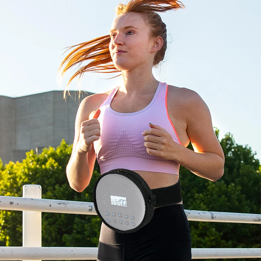 حقيبة مشغل CD محمولة مع حزام قابل للتعديل ، شريط خصر ، حقيبة تخزين ، نافذة شفافة ، سيارة ، منزل ، سفر #4