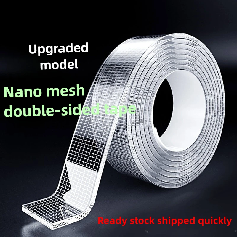 

Nano Double-sided Adhesive Tape - Invisible,removable, Washable Up To 10,000 Times, Magical Transparent Acrylic Griddouble-sided