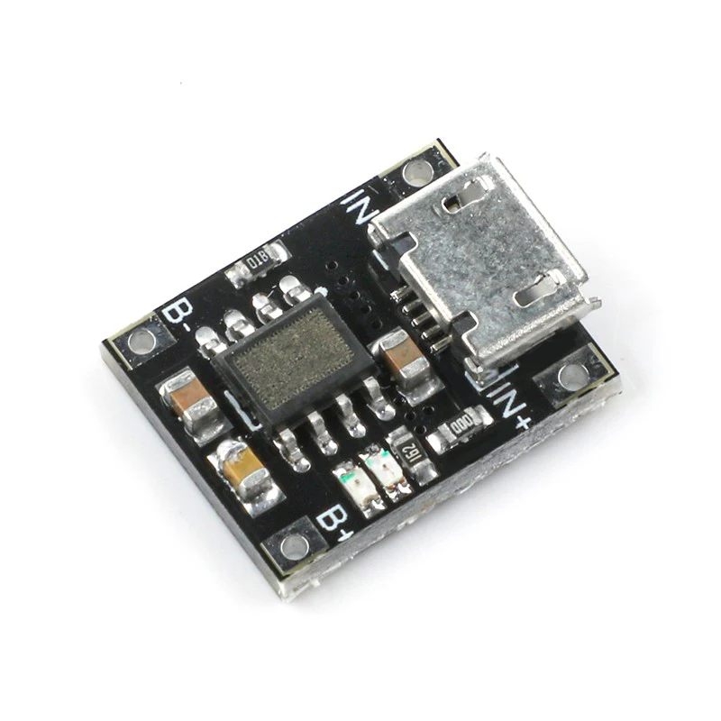 5\\10PCS Single Cell Lithium Battery Charging Charger Module 1A 5V-6V 4.2V TC4056 TC4056A Micro USB Power Supply Board TP4056