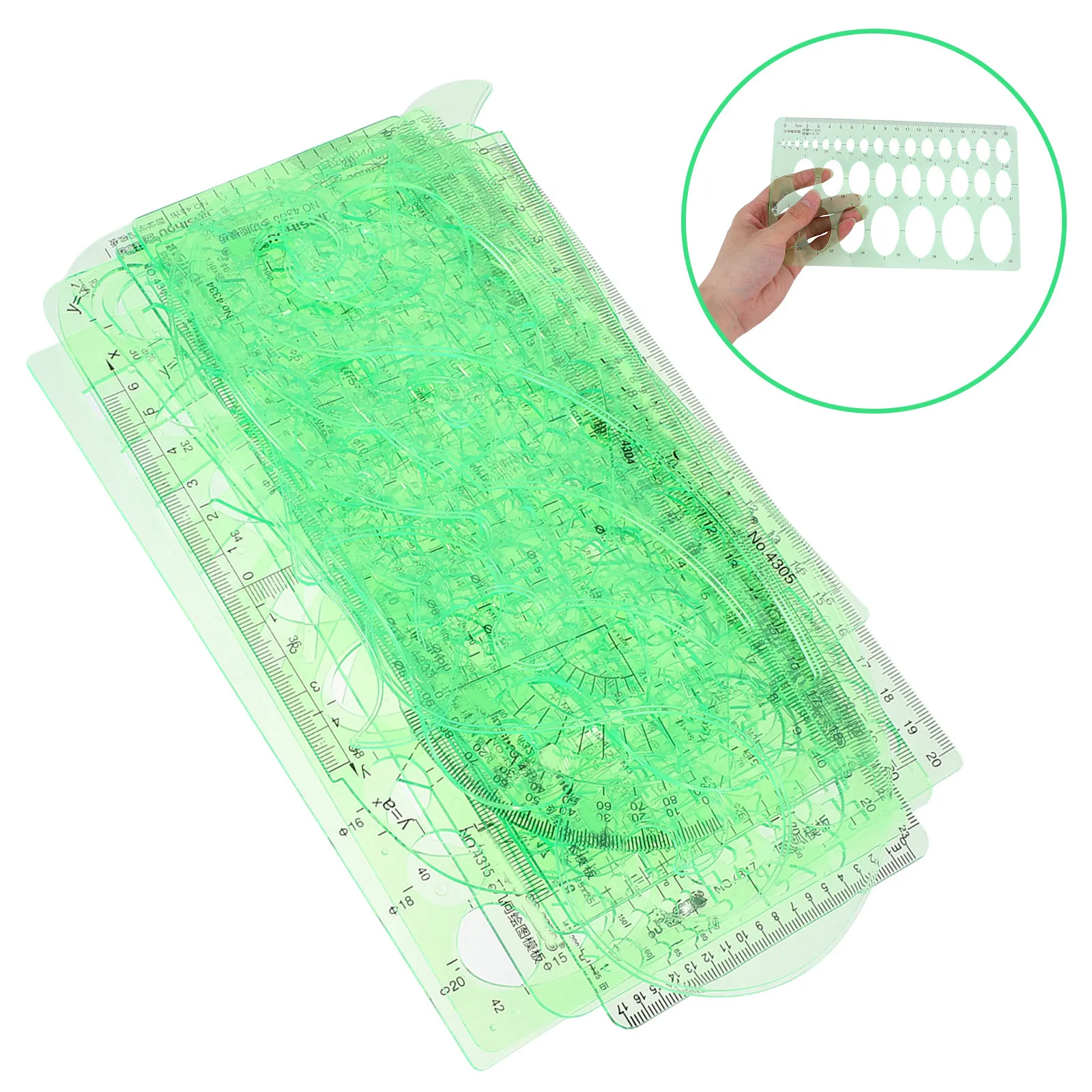 15pcs-design-rulers-precision-geometric-templates-multifunction-drafting-tool-set-for-architecture-engineering-technical-drawing