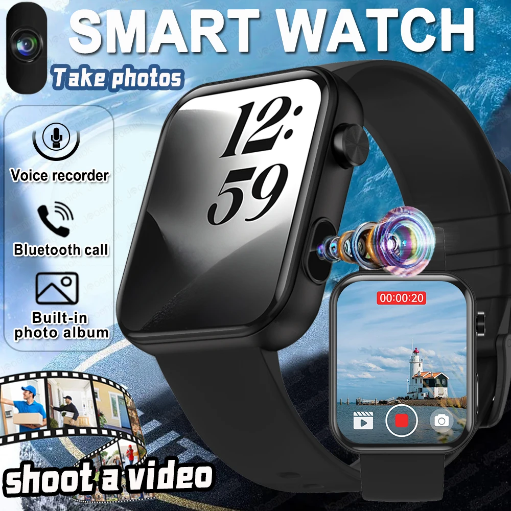 

For Xiaomi Outdoor Sport Smart Watch Women Men Camera Take Photo Record Video Heart rate Sports Waterproof BT Call Smartwatch