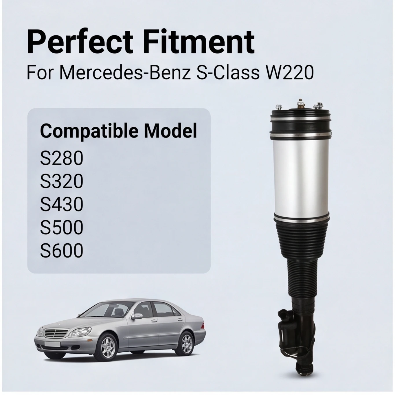 Rear Air Suspension Shock Absorber Strut For Mercedes W220 S-CLASS 2WD 1998-2006 2203205113 2203202338