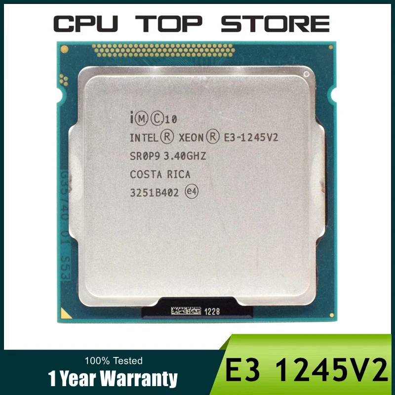 Intel Xeon E3 1245 V2 1245V2 Quad Core CPU Processor 3.4GHz LGA 1155 8MB SR0P9