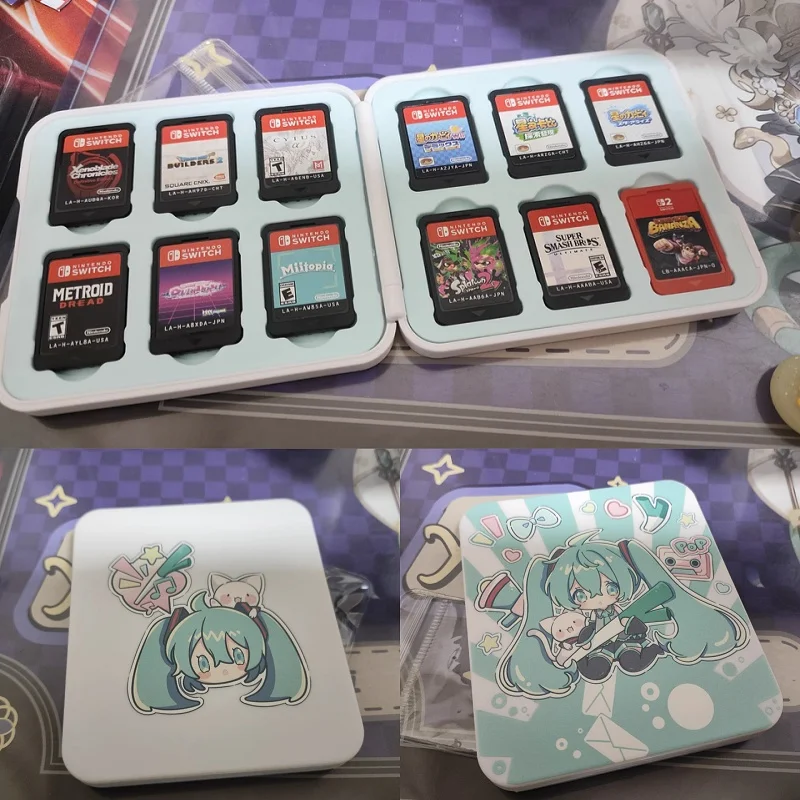 Anime Peripheral Hatsune Miku Cartoon Beauty Girl Switch Oled Protective Case Ns Game Peripheral Protective Case Cute Miku Toy