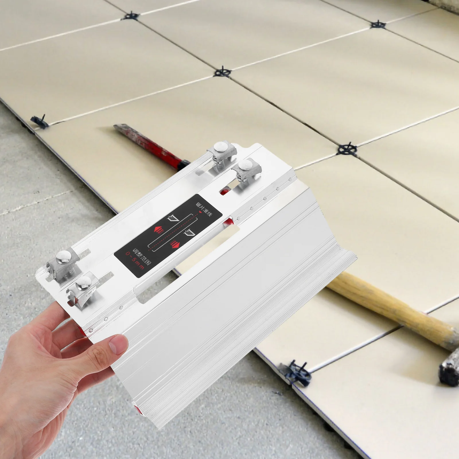 إطار شطب للبلاط بزاوية 45 درجة، مادة سبائك الألومنيوم، أدوات بلاط مصنوعة بحرفية جيدة تدوم طويلاً