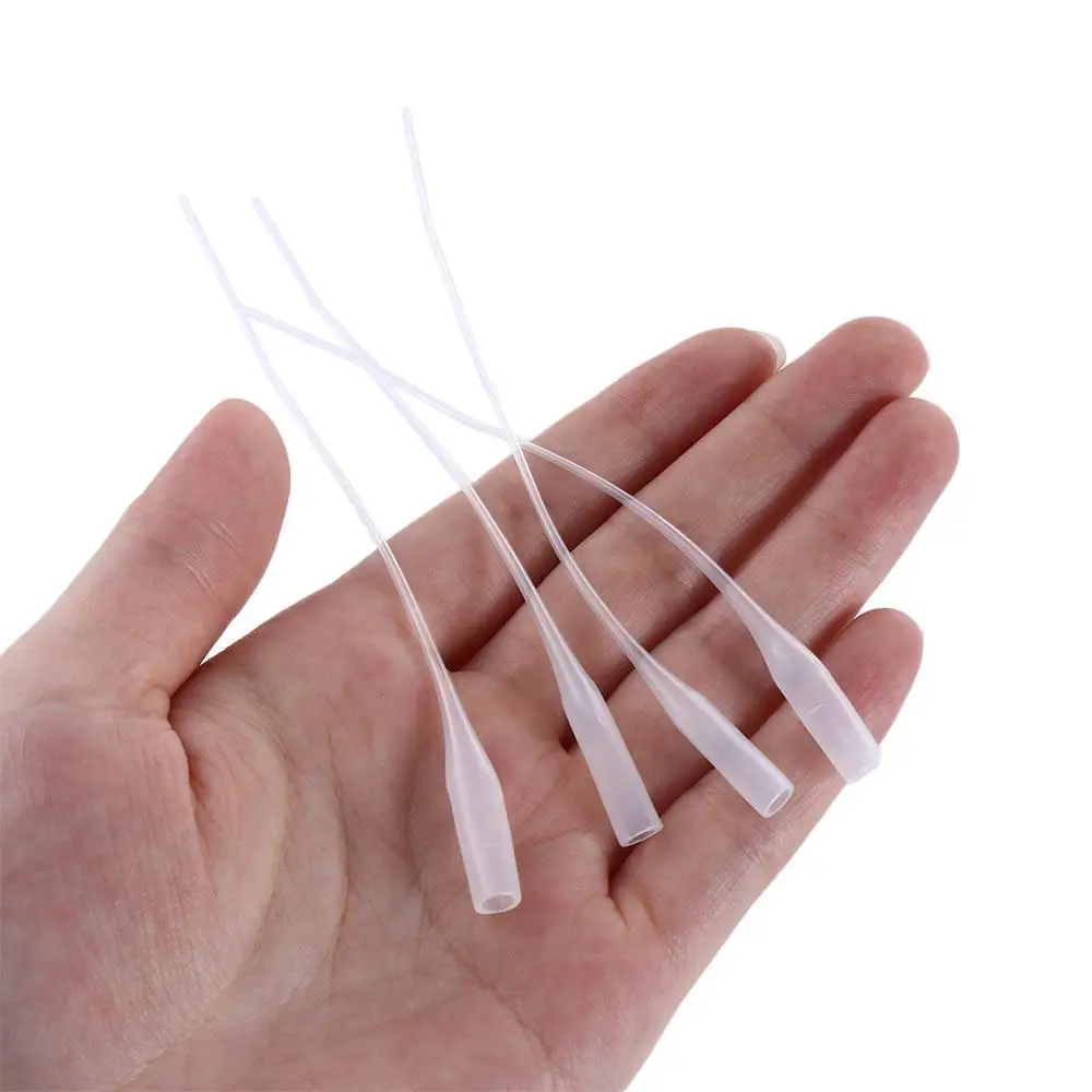 100Pcs Glue Micro-Tips Plastic Glue Bottle Tips Glue Extender Precision Applicator Dropping Tube Nozzle For Crafting Lab