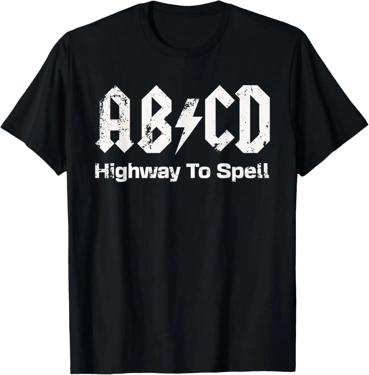 Boys Girls Teachers - Funny ABCD Highway To Spell Vintage T-Shirt