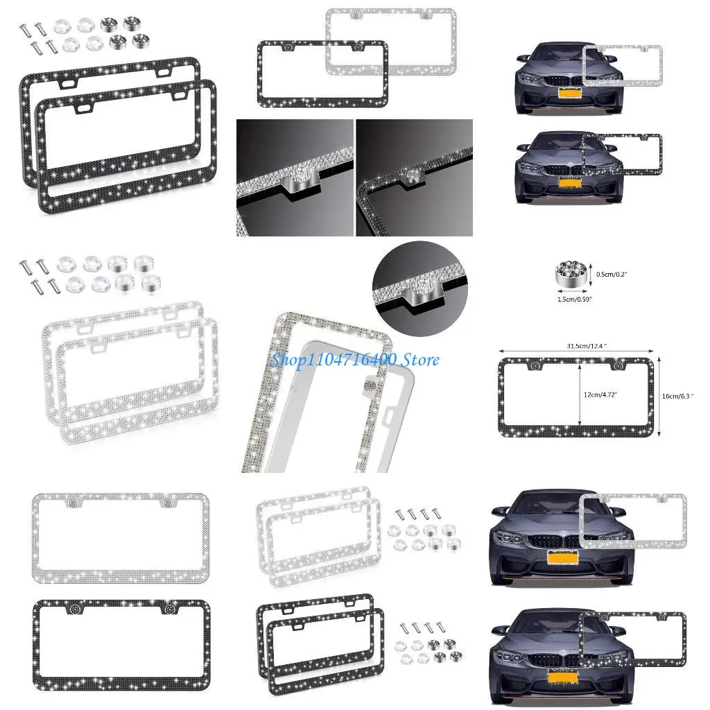 

y1gd Blingling for thestone Стандартные рамы номерного знака 2 винтовые отверстия на заказ для женщин Высококачественные подарки