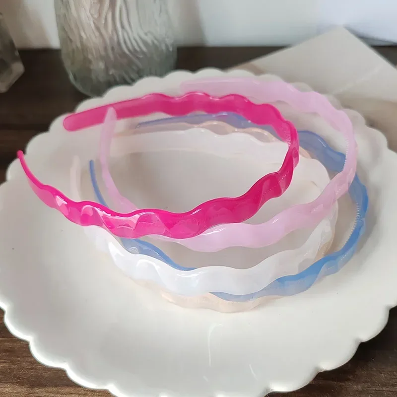 1.2 سنتيمتر واسعة الصلبة كاندي جيلي الملونة العصابات الشعر خمر الحافة العصابات الشعر اكسسوارات رئيس الأطواق للنساء الفتيات