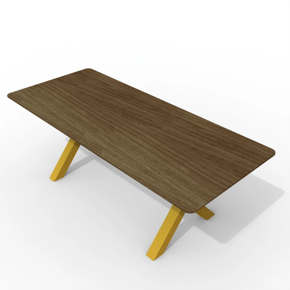 Modern Design Eco-Friendly Dining Table with Aluminum Tripod and Marble Slab for Home Furniture and Hotels Indoor/Outdoor Use