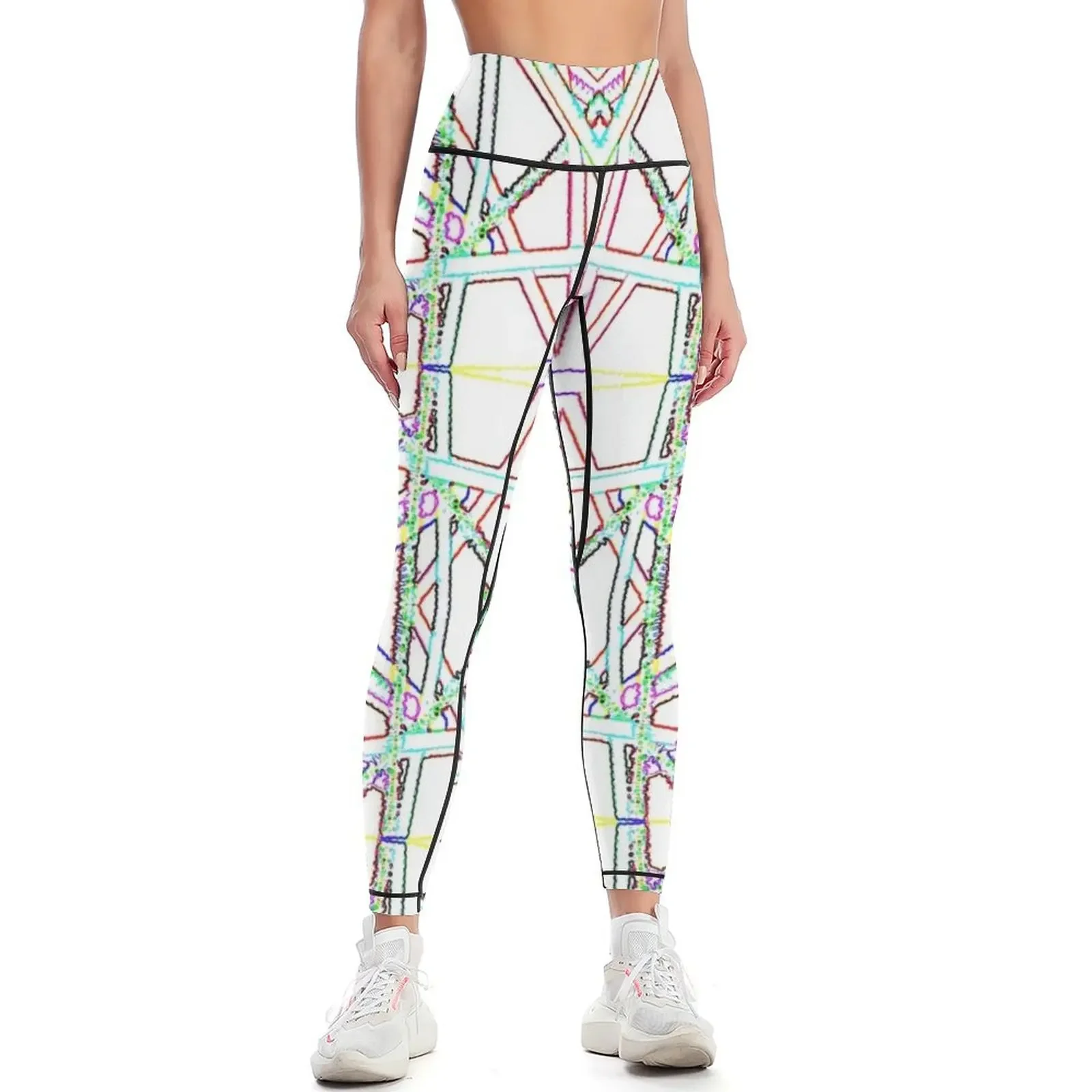

Patterns 2 - Pipe Cleaners Leggings Sweatpants Women's sportswear workout clothes for Women sports Womens Leggings