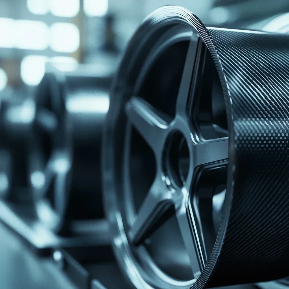 Hot sales High Quality Custom Dry Carbon Fiber Car Wheel Hubs For Tesla