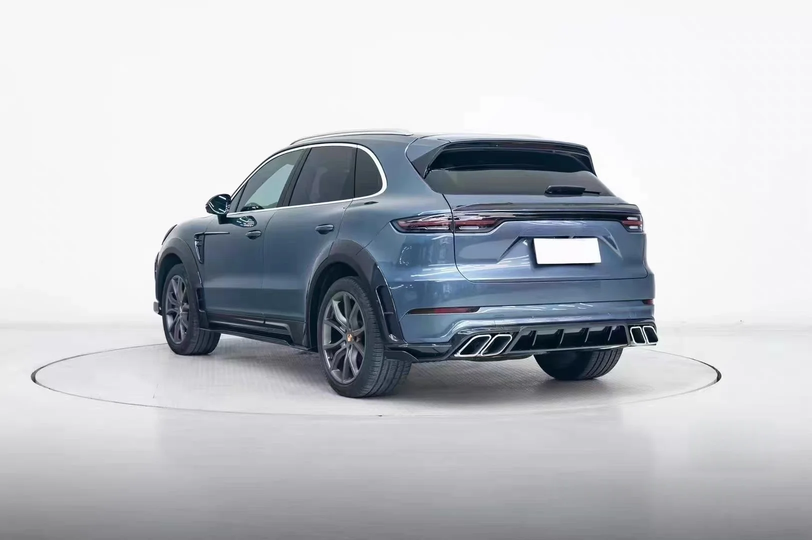 2025 포르쉐 카이엔 9Y0.2 MSY 스타일 드라이 카본 파이버 리어 디퓨저용 카본 파이버 자동차 리어 범퍼