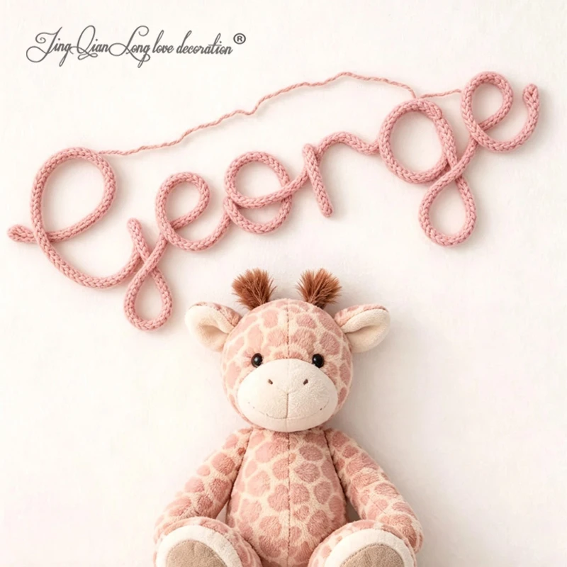 Custom Personalised Knitted Wire Name  Nursery & Children’s Room Decor