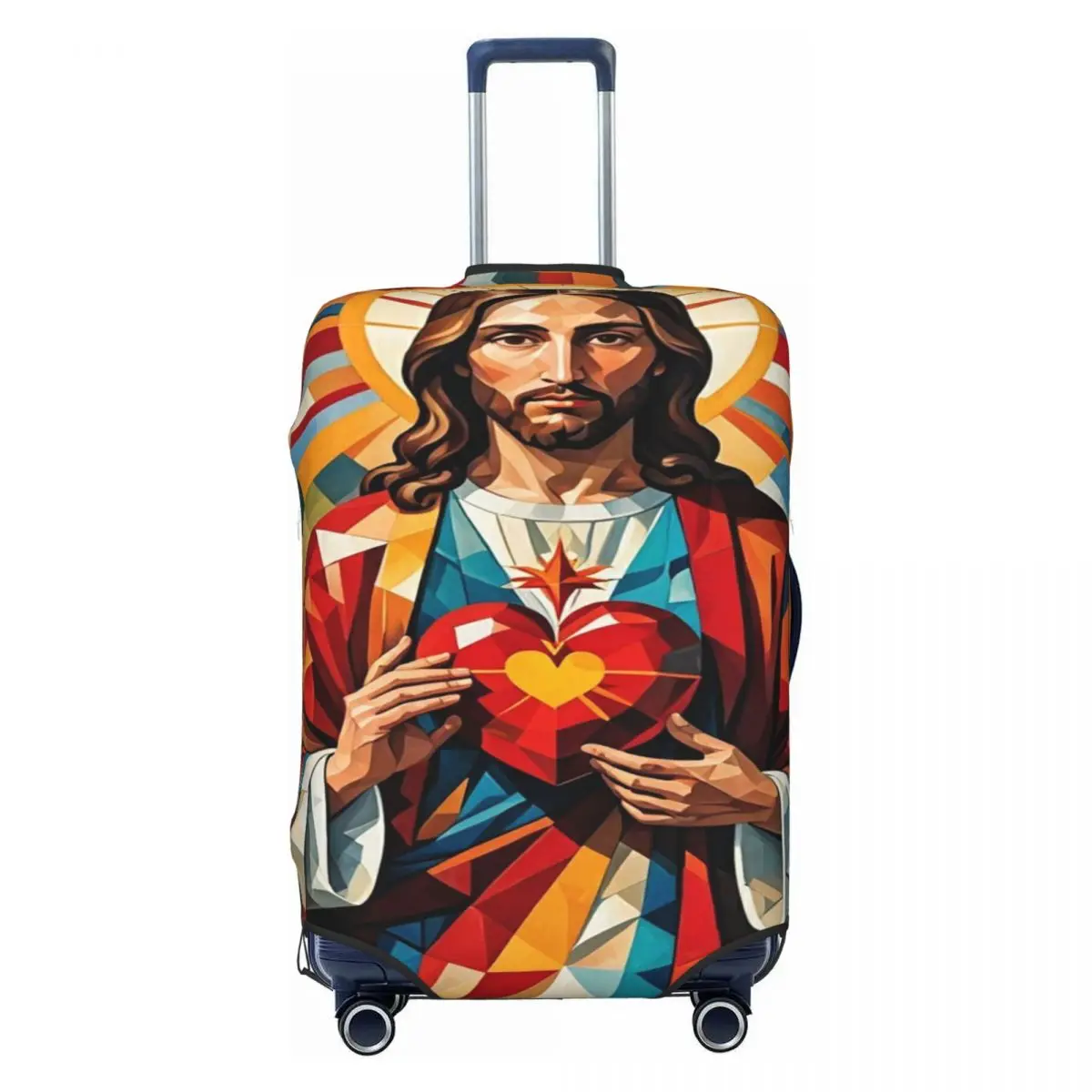 

Custom Religious Jesus Print Luggage Cover Fashion Suitcase Protector Covers Suit For 18-32 inch