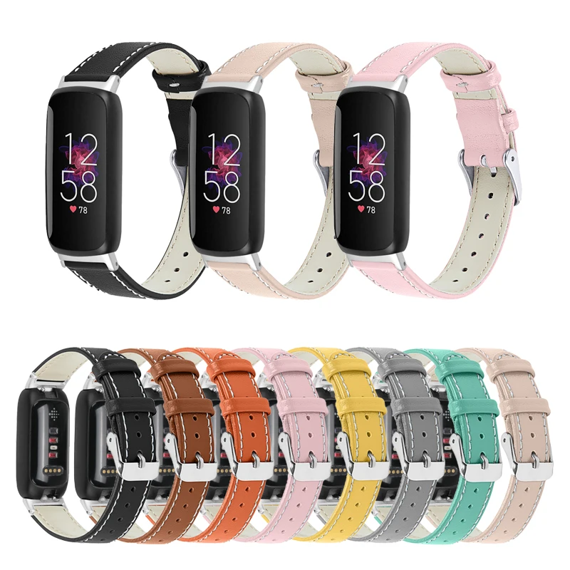 

Кожаный ремешок для Fitbit Inspire 3, умный браслет, ремешок с принтом, женский и мужской браслет, аксессуары для Fitbit Inspire 3