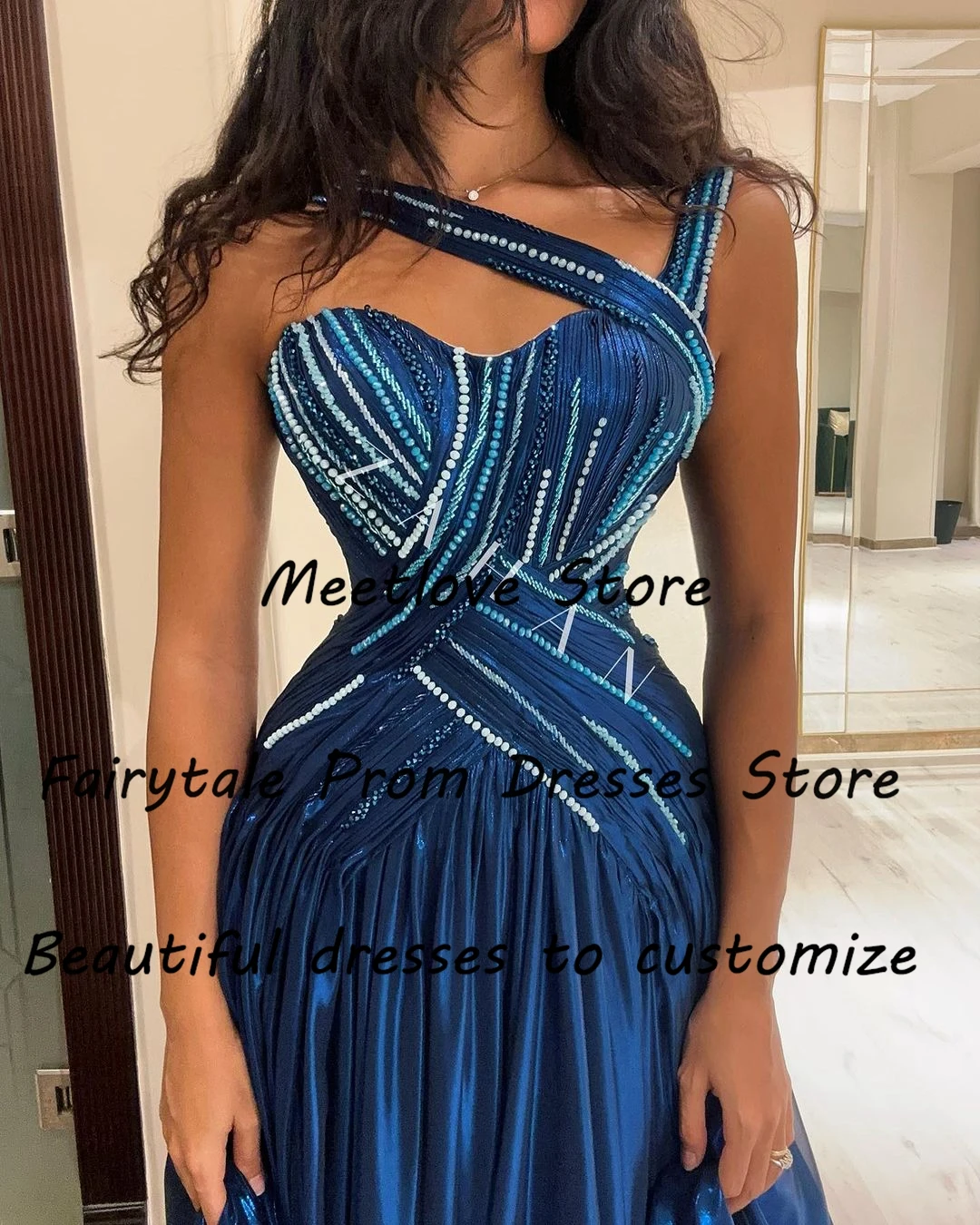 Fairytale Evening Dresses Yellow Blue Prom Dress Sleeveless High Waist Maxi Wedding Dress A-Line women\'s dresses Customized