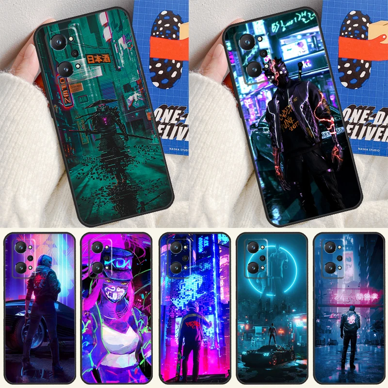 Cyberpunks For OnePlus 10 9 Pro 9R Nord2 Cover For Realme GT Neo 2 3 Master 8i 9i 8 9 Pro Plus Case