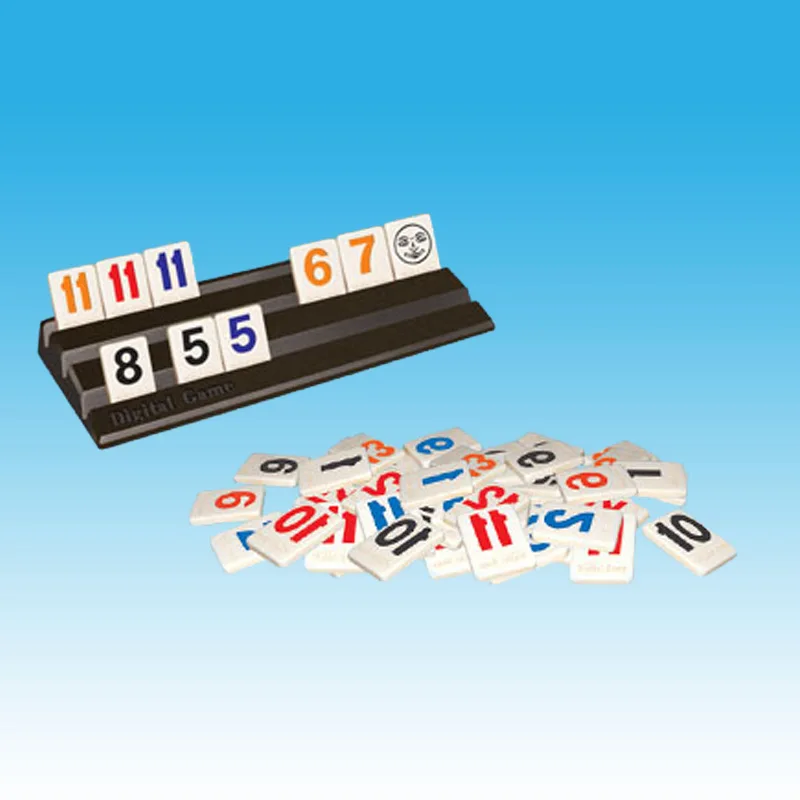 Jeu de société de Mahjong numérique pour enfants et adultes, jouets parent-enfant, formation à la pensée, Border