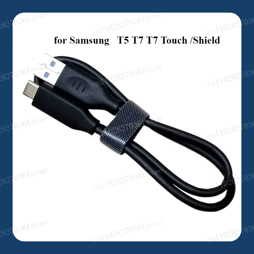 

Оригинальный кабель для передачи данных типа C, 50 см, USB3.1 3.2 Gen2, 10 Гбит/с, шнур для мобильного твердотельного накопителя Samsung T5 T7 T7 Touch/Shield