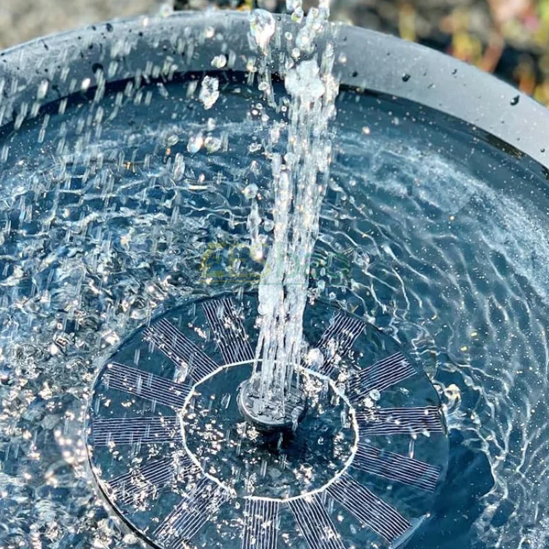 1.4W Solar Fountain Bird Bath Courtyard Power Fountain Garden Decoration Floating Garden Waterfall Fountain Pump