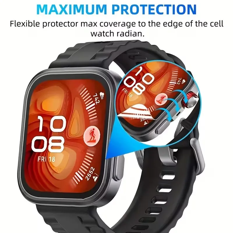 1–4 Stück Hydrogel-Folie für Huawei Watch Fit 3 4 5 Watch Fit 4 5 Pro, kratzfester Displayschutz – Detail 1