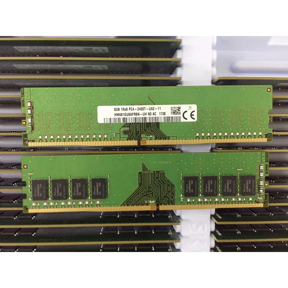 1PCS 8GB 8G 1RX8 PC4-2400T DDR4 2400MHZ ECC RAM For SK Hynix Memory