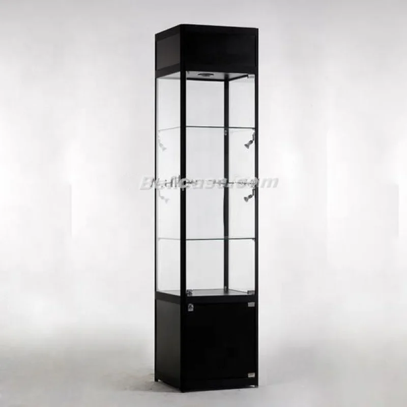 (customized)Tall  Commercial Showcase Low Price Product Display Cabinet Glass Display Cabinet Retail Store