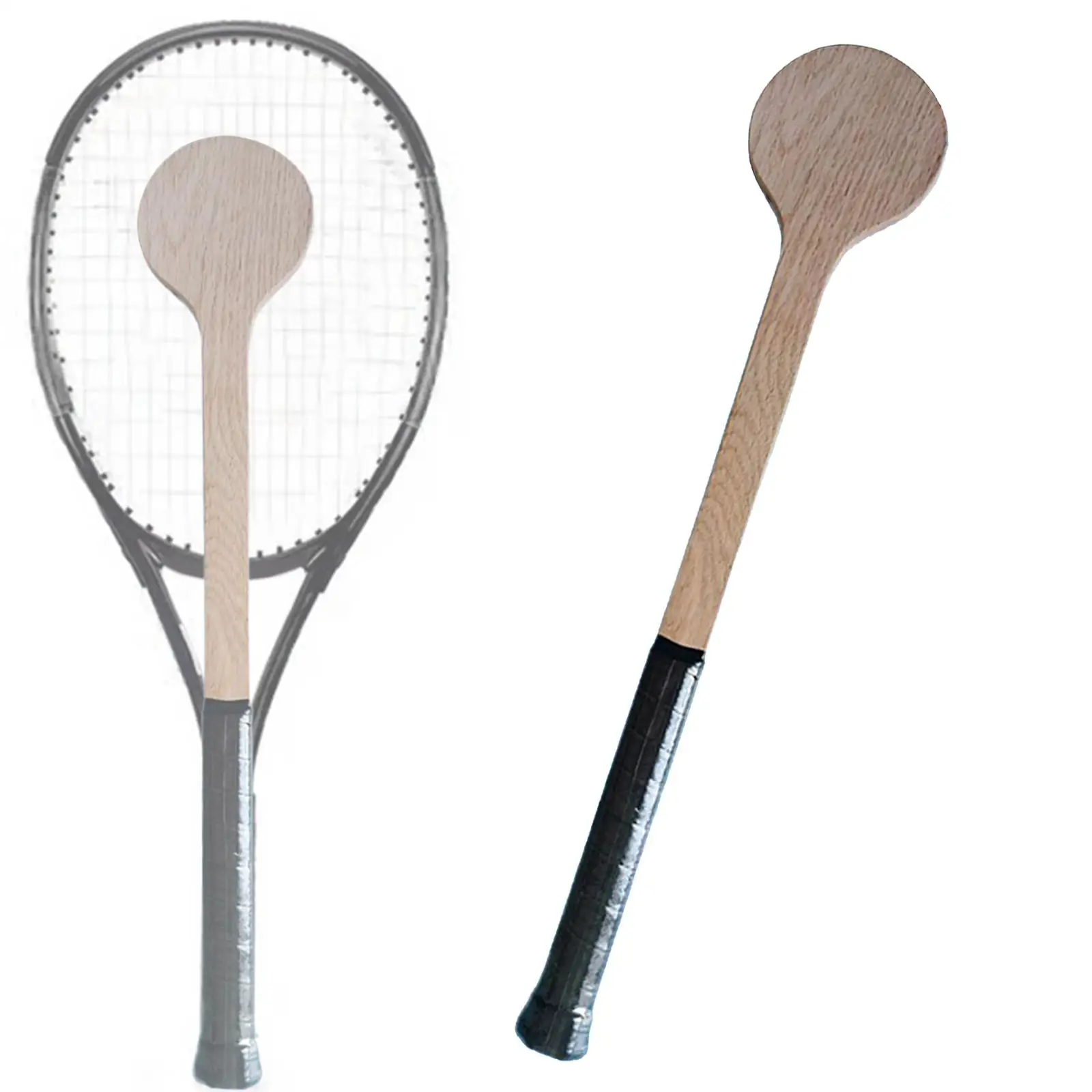 Tennis Pointer Wooden Tennis Spoon Starter Beginner Sweet Practice Aid