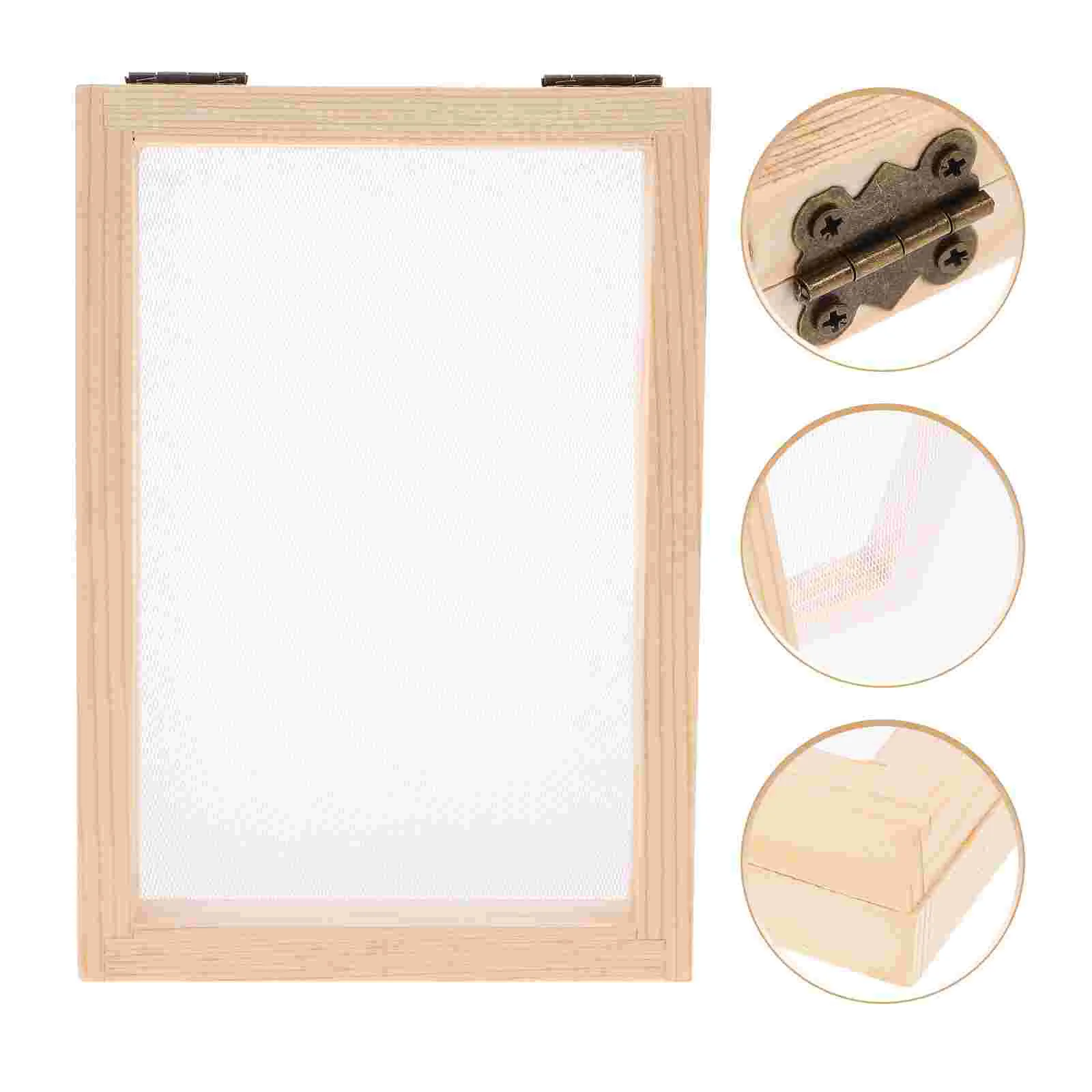 

Manual Paper Frame Material Package Child Making Screen Kit Copper DIY Dried Flowers