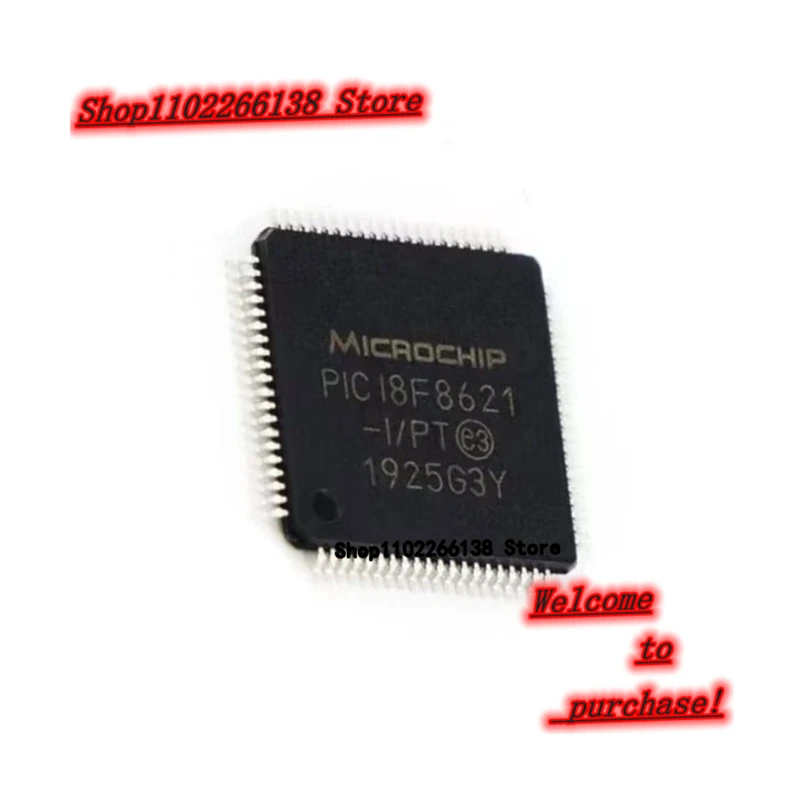 

PIC18F8621-I/PT PIC18F8621 TQFP-80 Chip IC 1 шт/Лот
