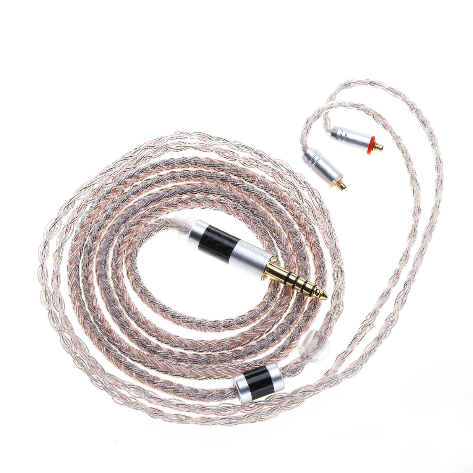 TRIPOWIN-Cable para auriculares, accesorio actualizado de 16 núcleos, 21 cables por núcleo, chapado en plata, OCC + aleación de cobre, grafeno + OCC, trenzado mixto