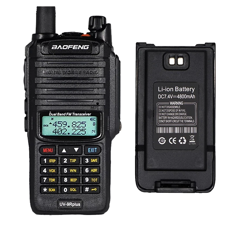 

Original UV-9R plus battery uv9r plus Baofeng Dual Band Portable CB Ham Radios Two Way Radio Waterproof case