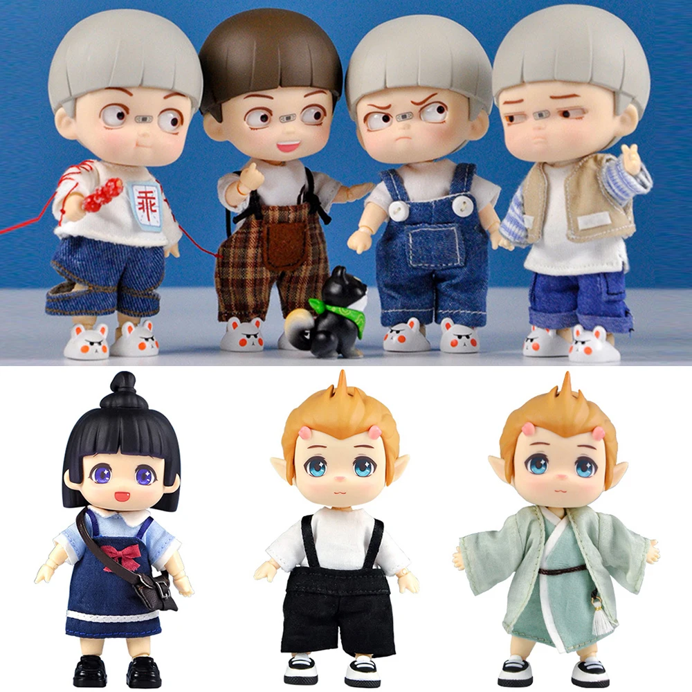 

Cute YMY Young Doll Set Movable Joint Mini Doll 1/12 BJD Doll With Head Body Clothes Shoes Surprise Toy Gift For Obtisu11,Gsc