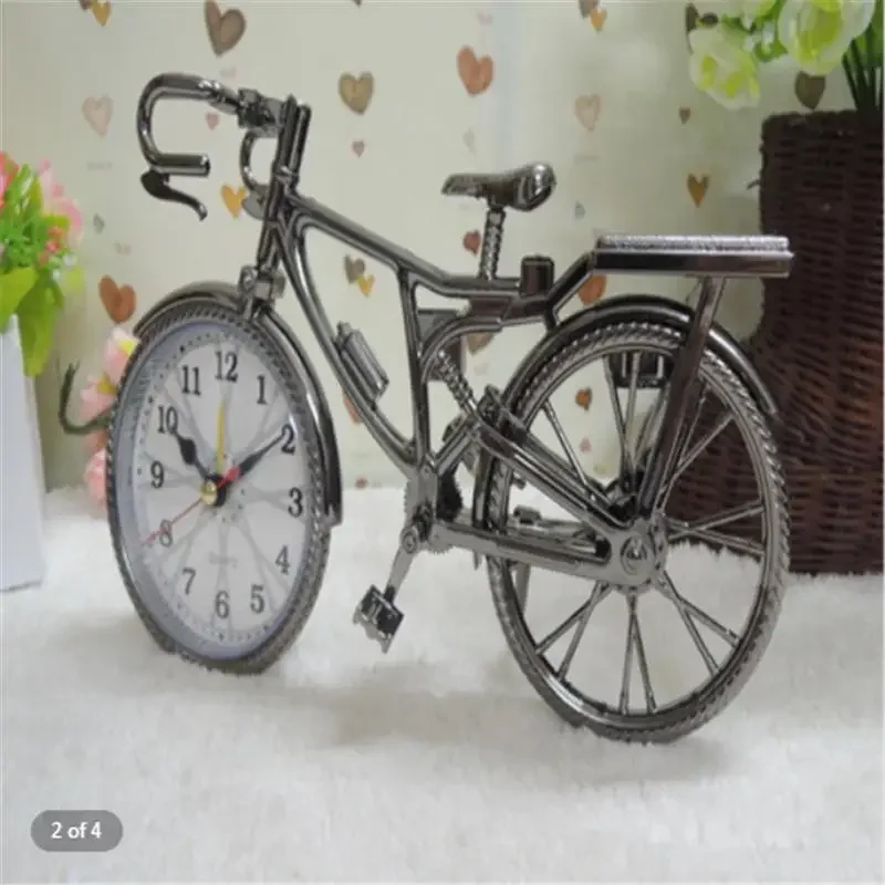 Fashion Tide Retro European and American Bicycle Alarm Clock Set Table Clock