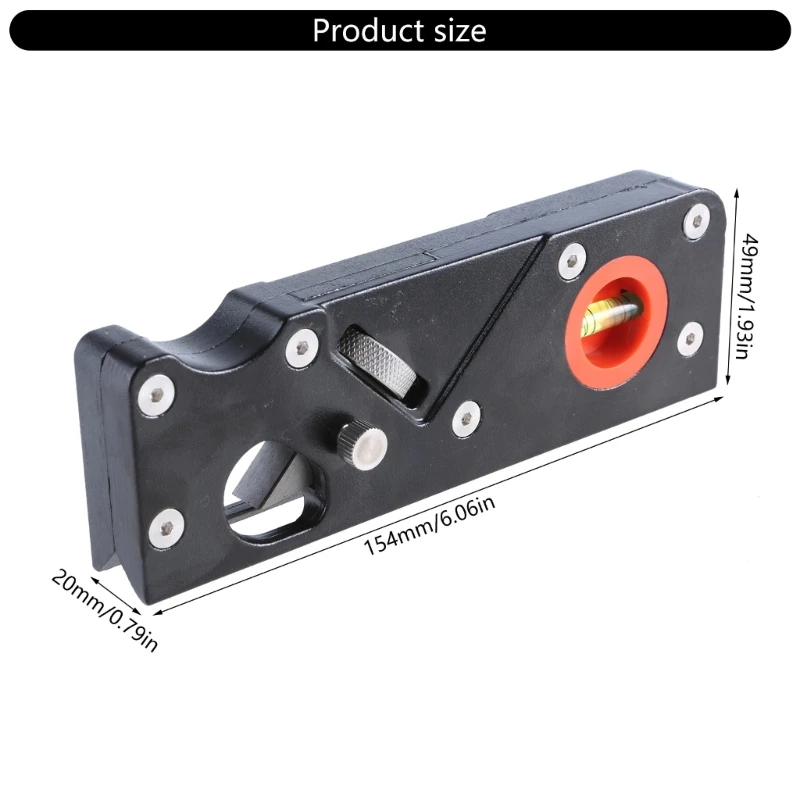 pialla per smussare legno a testa multipla, strumento per pialla a mano in alluminio per smussare i bordi rifilare
