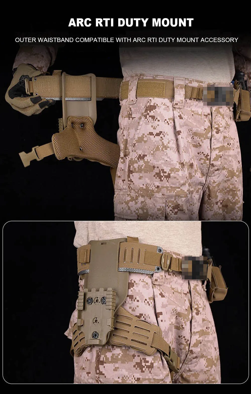 Taktischer Gürtel 2-in-1 mit Schnellverschluss-Metallschnalle für Outdoor-Jagd, Schießtraining, Airsoft, Kampfgürtel mit MOLLE-Magazintasche – Detail 9