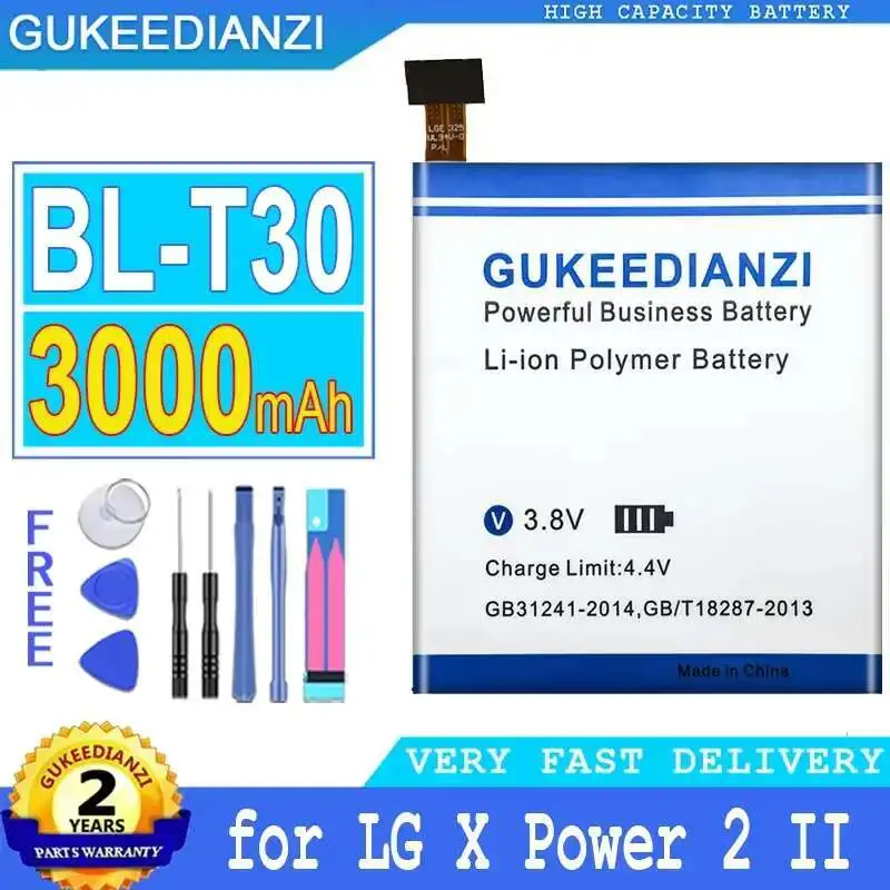 

Аккумулятор мобильного телефона BL-T30 3000 мАч для LG X Power 2 II L64VL M320F M320N M322 L63BL K10 Power M320 M320DSN M320TV MLV7N
