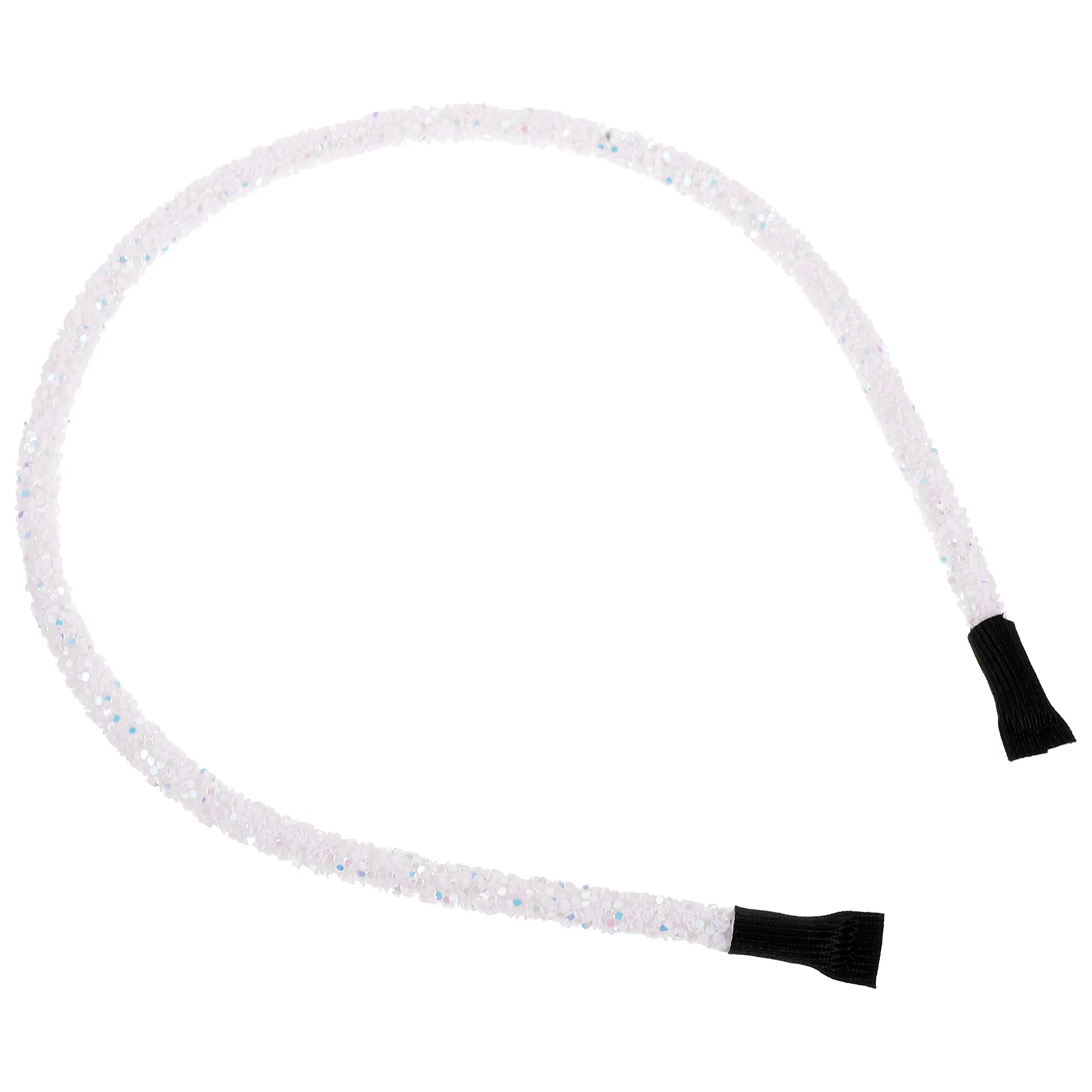 

Красочная повязка на голову с блестками, белые блестящие блестящие женские пластиковые аксессуары для волос, модные украшенные драгоценностями для подростков